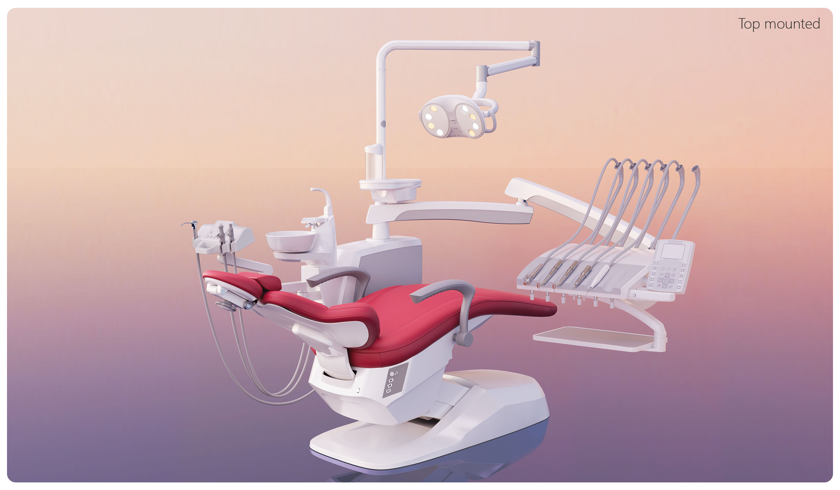 X3 NEW Top-Mounted Disinfection Dental Chair/Dental Unit