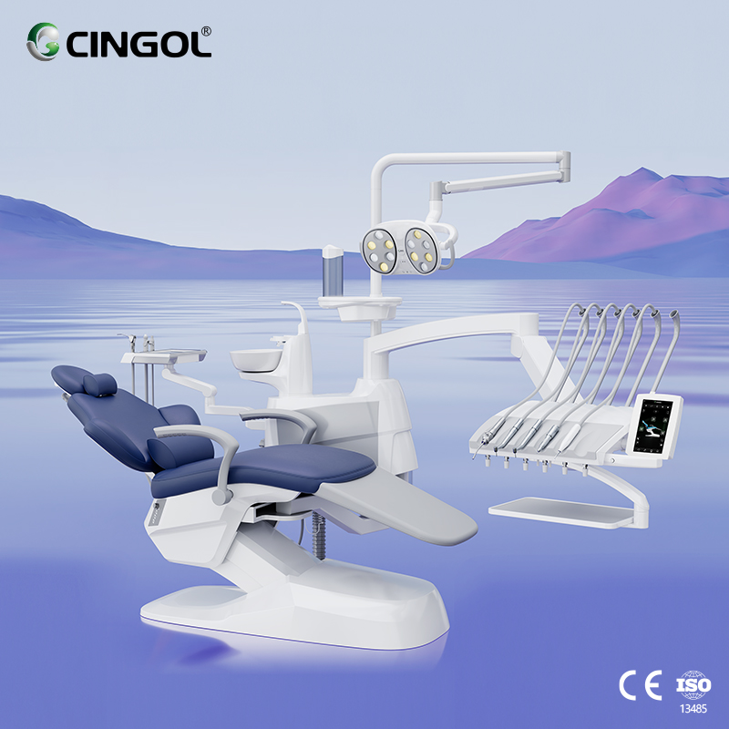  X5 New High-Performance Dental Chair Top-Mounted from CINGOL Dental Chair Factory